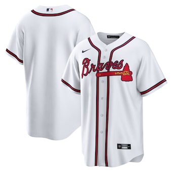 mens nike white atlanta braves home blank replica jersey_pi4